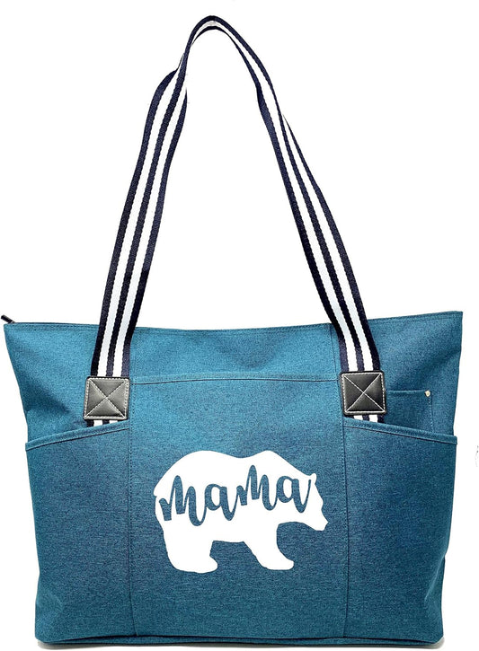 Mom Bags for Everyday - Bags for Women with Zipper, Large Stylish Travel Bag, Work Bag