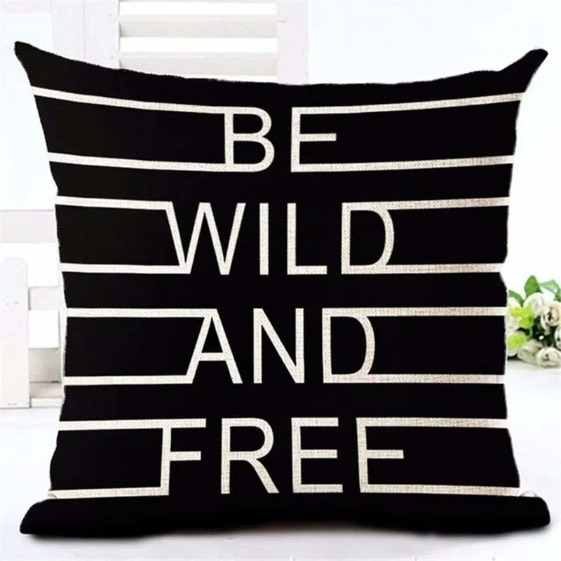 Throw Pillows Cover Case Letter Motto Home Love Cushion Cover Throw Pillows for Couch Cojines Decorativos Para Sofa Home Decor