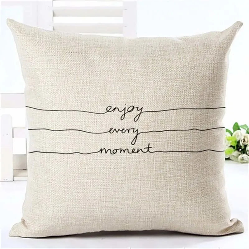 Throw Pillows Cover Case Letter Motto Home Love Cushion Cover Throw Pillows for Couch Cojines Decorativos Para Sofa Home Decor