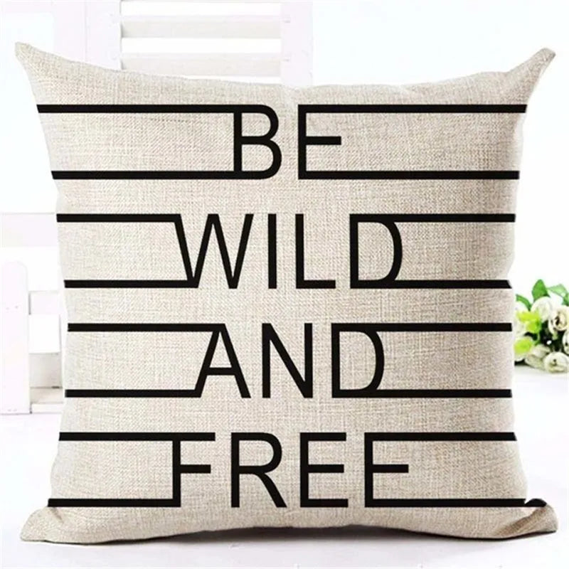 Throw Pillows Cover Case Letter Motto Home Love Cushion Cover Throw Pillows for Couch Cojines Decorativos Para Sofa Home Decor