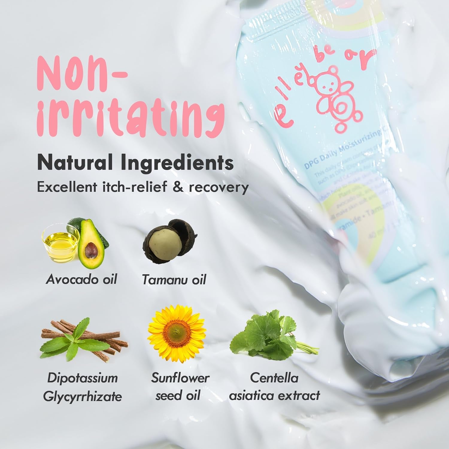 Daily Baby Moisturizing Cream | Korean Baby Face Cream for Sensitive Skin | Hypoallergenic & Vegan Formula with Tamanu Oil | Hydrating Moisturizer for Dry Skin (1.35 Fl Oz)