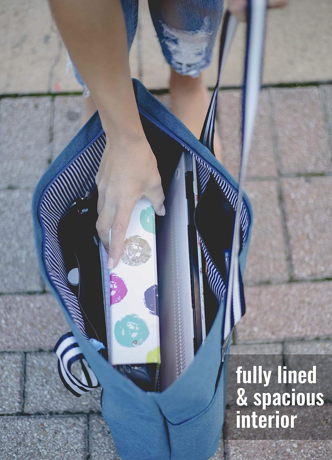 Mom Bags for Everyday - Bags for Women with Zipper, Large Stylish Travel Bag, Work Bag