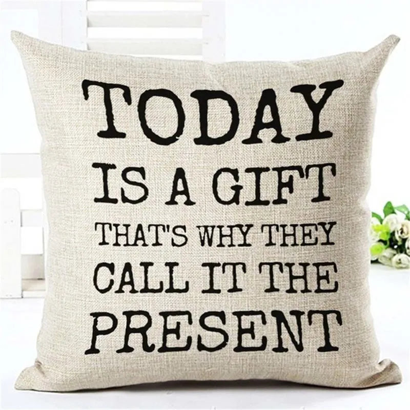 Throw Pillows Cover Case Letter Motto Home Love Cushion Cover Throw Pillows for Couch Cojines Decorativos Para Sofa Home Decor