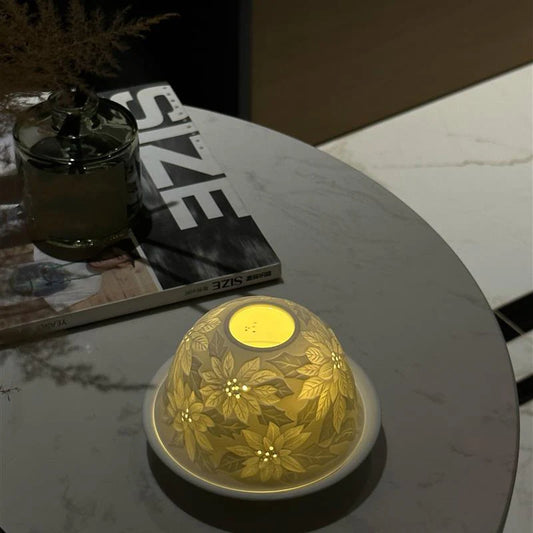 Textured Porcelain Scented Mood Lamp Home Decor