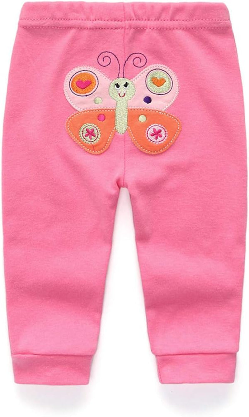 3-Pack Newborn Pants Baby and Toddler Unisex Cotton Trousers Pants