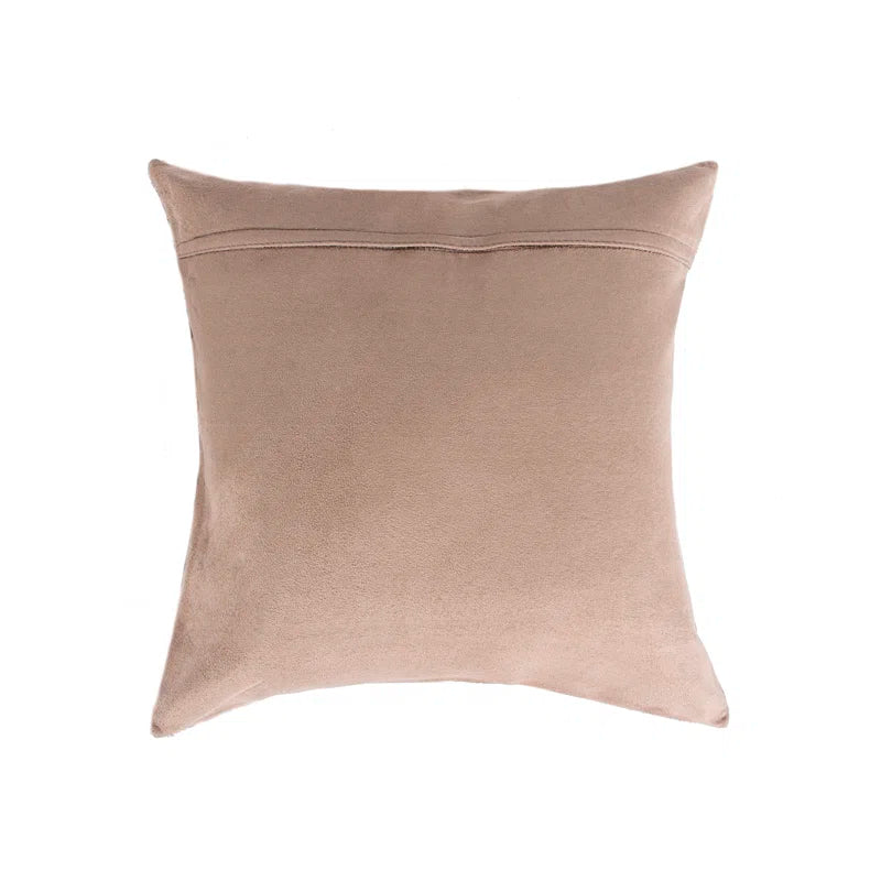 Set of Two 18" Cowhide Throw Pillows
