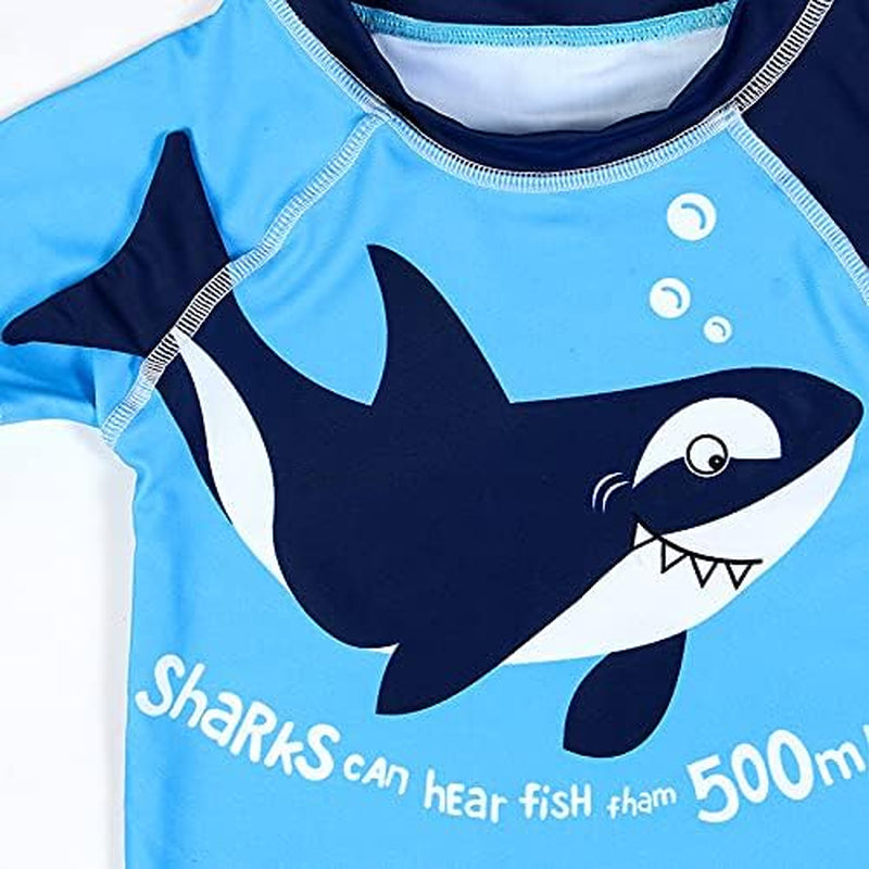 Baby and Toddler Boys' 3-Piece Swimsuit Set Bathing Suit with Hat