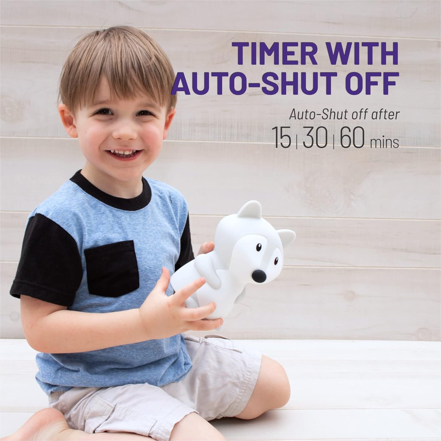 Remote Control Silicone Night Light for Kids - Fox Design with 9 Soft Colors & Sleep Timer - Rechargeable, Battery-Operated Lamp for Bedroom | Baby Nursery, Toddler, Girls, Boys