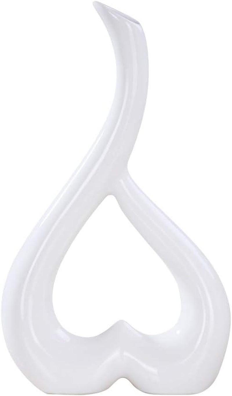 Ceramic Receptacle, Ceramic Vases Decorative Heart-Shaped Desktop Ornament Ceramic Adornment for Home Decor Living Room Bedroom