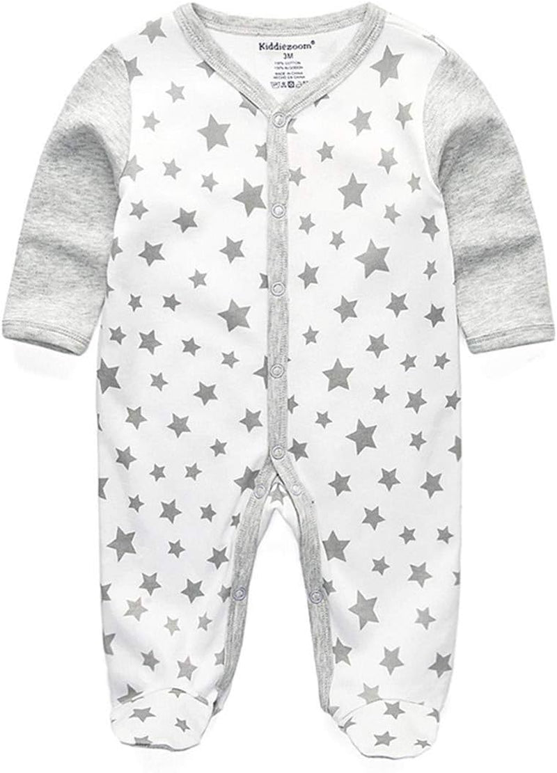 Baby and Toddler Boys'Snug Fit Footed One-Piece Romper Jumpsuit Cotton Cotton Footed Outfit