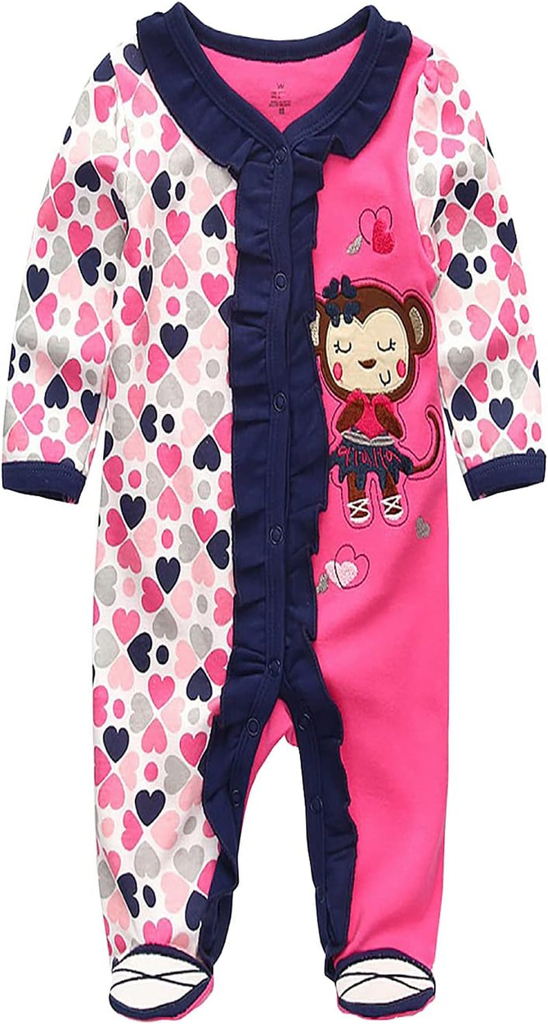 Baby and Toddler Footed One-Piece Romper Jumpsuit Cotton Baby Clothes Play Infant Girls Boys Newborn Outfits