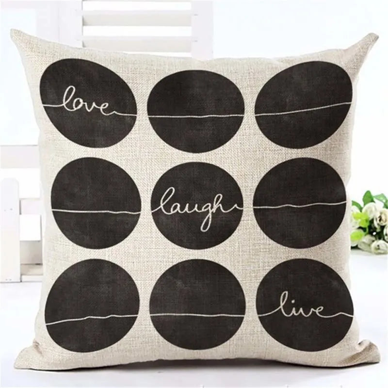 Throw Pillows Cover Case Letter Motto Home Love Cushion Cover Throw Pillows for Couch Cojines Decorativos Para Sofa Home Decor