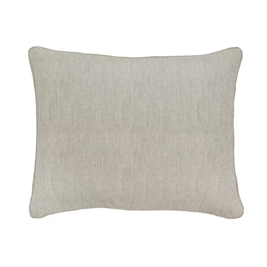 Sunbrella Canvas Granite Outdoor Corded Throw Pillows
