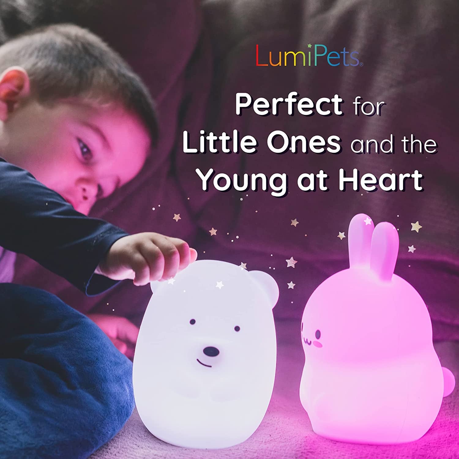 Remote Control Silicone Night Light for Kids - Fox Design with 9 Soft Colors & Sleep Timer - Rechargeable, Battery-Operated Lamp for Bedroom | Baby Nursery, Toddler, Girls, Boys