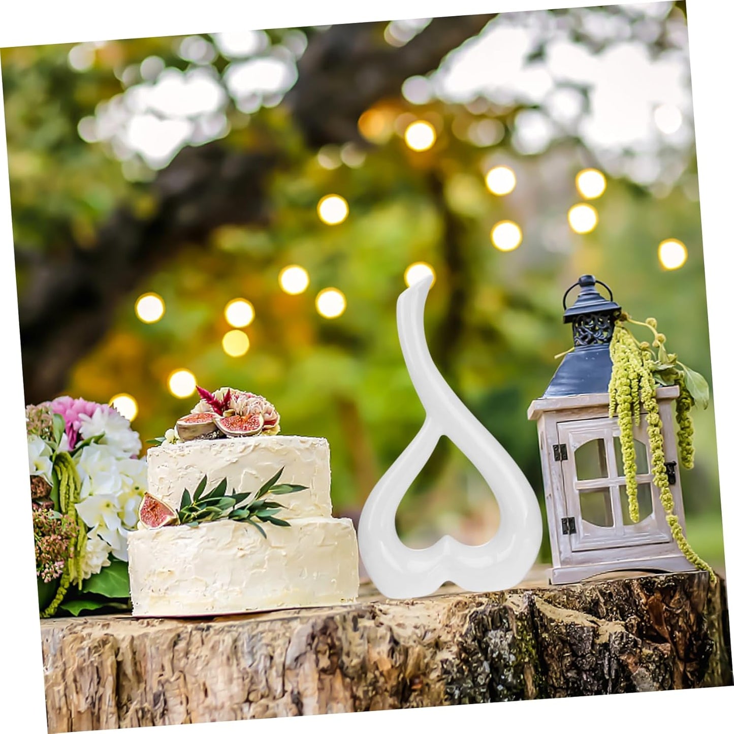 Ceramic Receptacle, Ceramic Vases Decorative Heart-Shaped Desktop Ornament Ceramic Adornment for Home Decor Living Room Bedroom