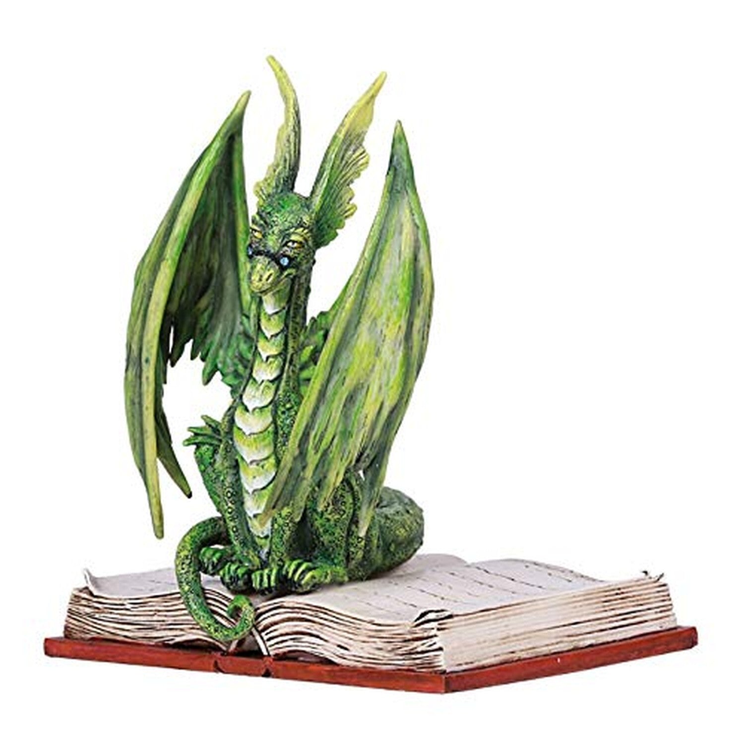 Pacific Giftware Amy Brown Book Green Scholar Dragon Statue Home Decor